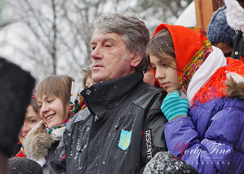 Віктор Ющенко з донечкою
